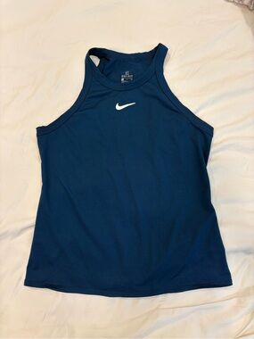 Nike Navy Athletic Tank with White Swoosh